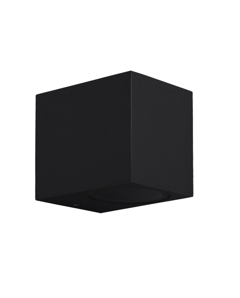 KANDANCHU * APLIQUE EXTERIOR CUAD. 1L*GU10 NEGRO